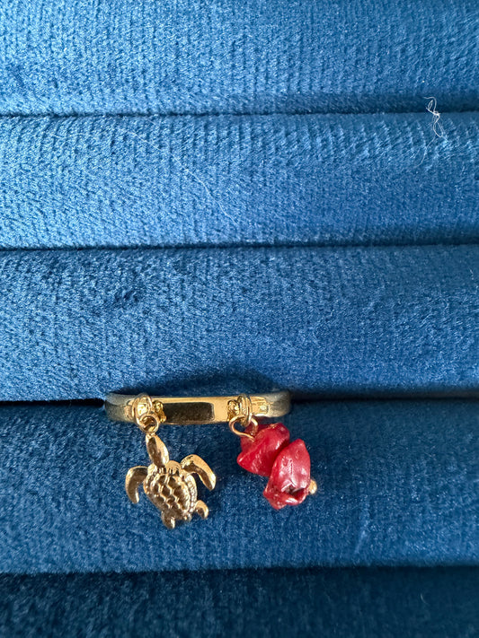 Coral Reef Turtle Ring